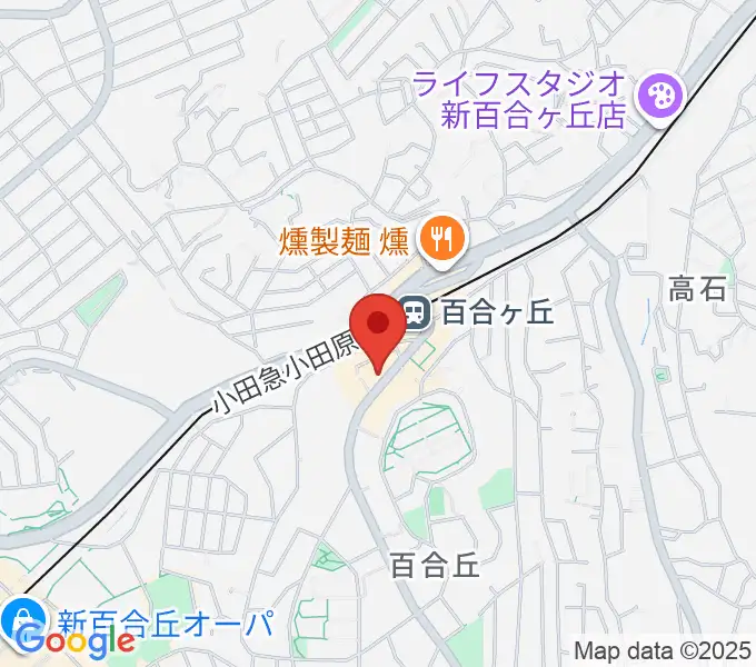 ムーザ ユリガオカの地図