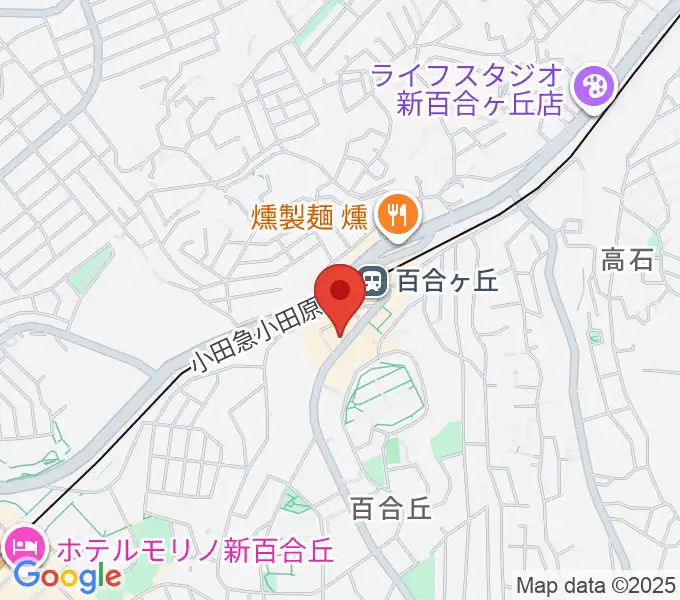 ムーザ ユリガオカの地図