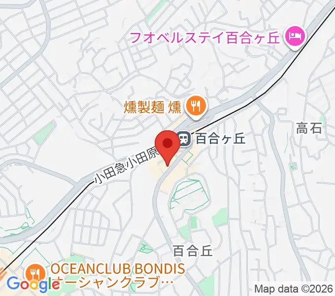 ムーザ ユリガオカの地図