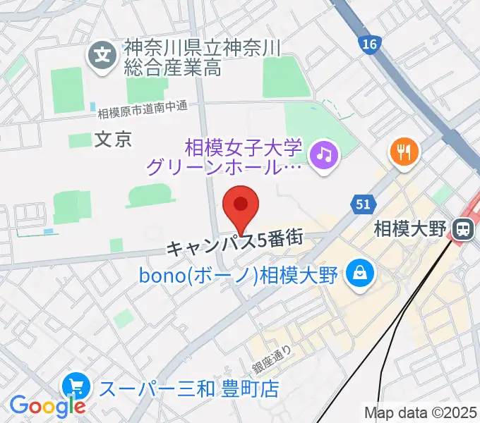 スタジオQ-on 音楽教室の地図