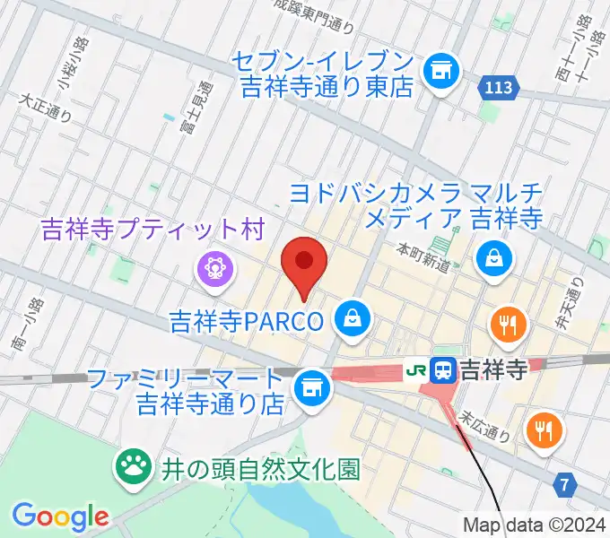 サウンドクルー吉祥寺の地図