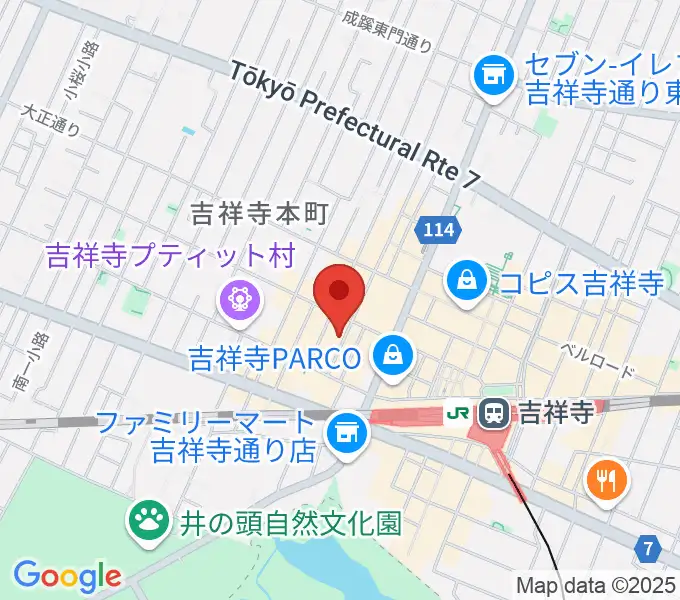サウンドクルー吉祥寺の地図