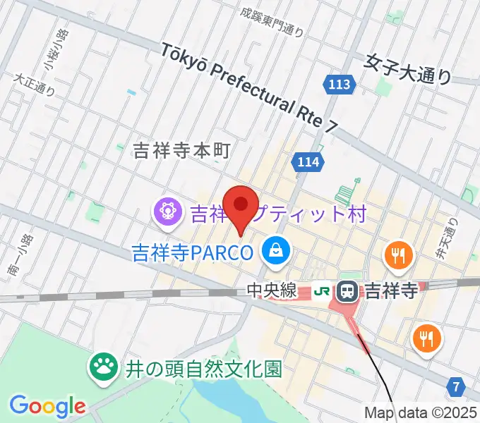 サウンドクルー吉祥寺の地図