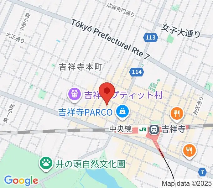 サウンドクルー吉祥寺の地図