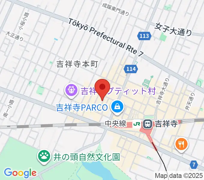 サウンドクルー吉祥寺の地図