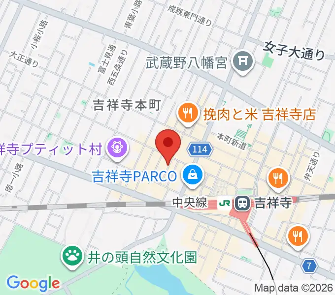 サウンドクルー吉祥寺の地図