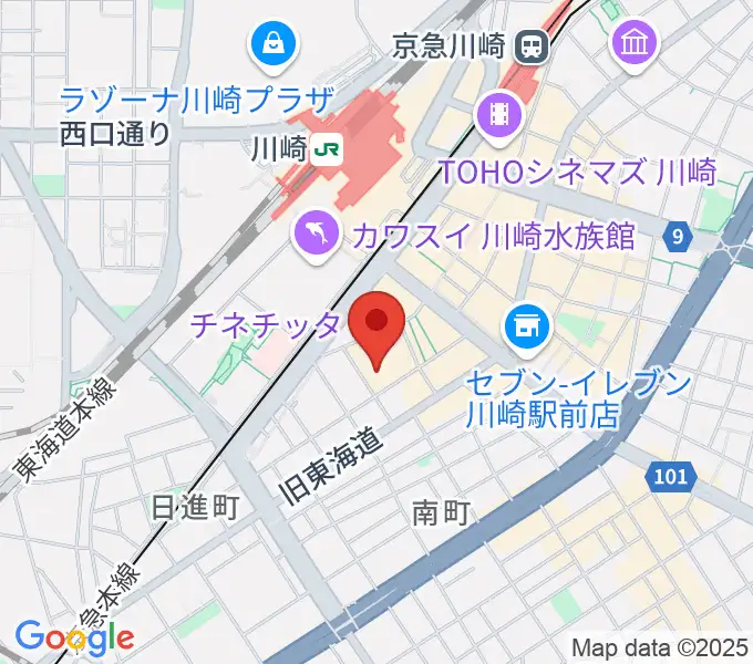 山野楽器ロックイン川崎の地図