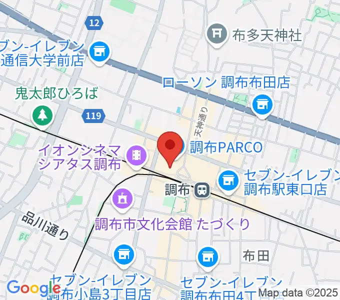 山野楽器 調布パルコ店の地図