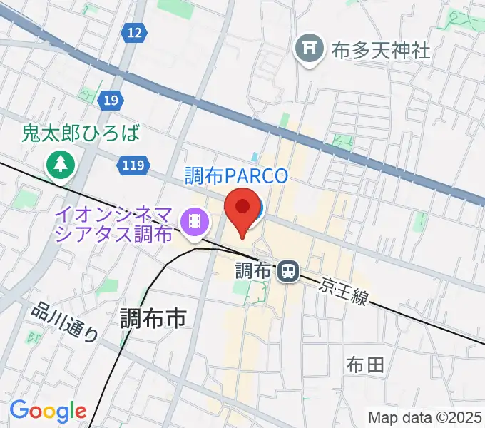 山野楽器 調布パルコ店の地図