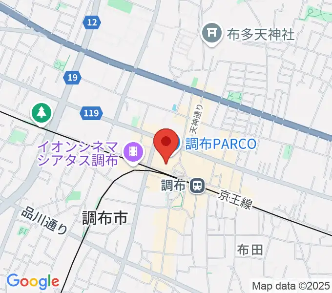 山野楽器 調布パルコ店の地図