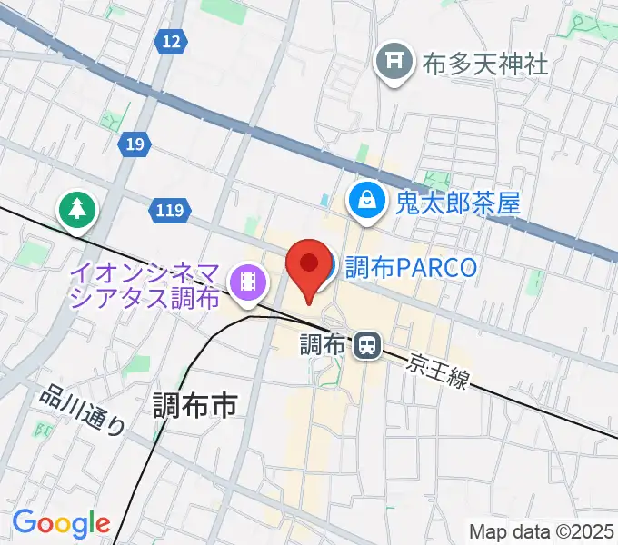 山野楽器 調布パルコ店の地図