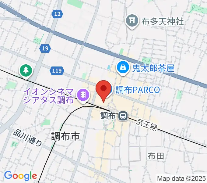 山野楽器 調布パルコ店の地図