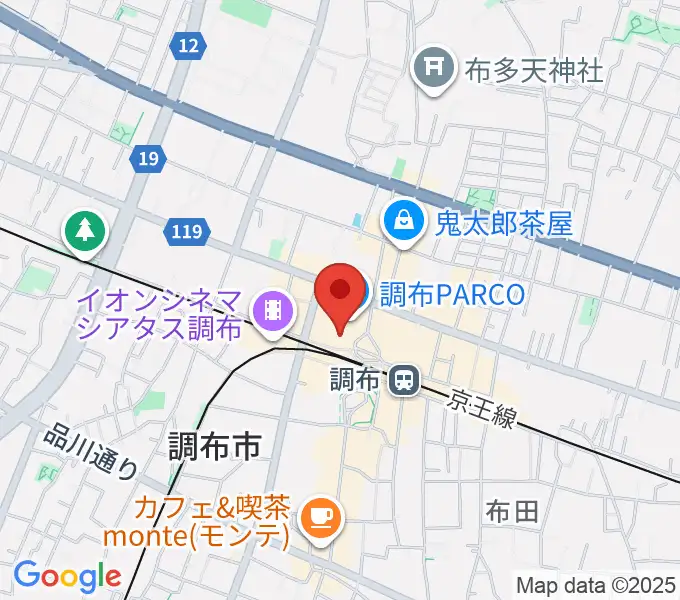山野楽器 調布パルコ店の地図