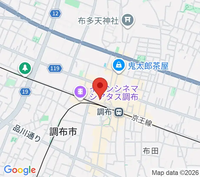山野楽器 調布パルコ店の地図