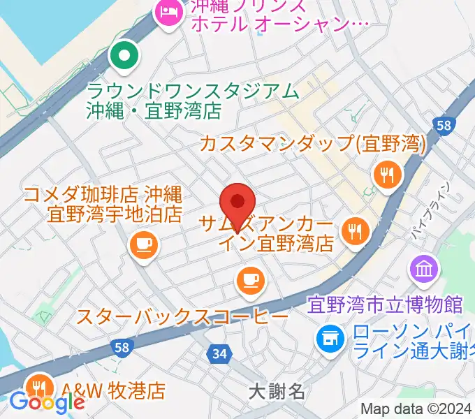 ピアノ教室にじいろミュージックスクールの地図