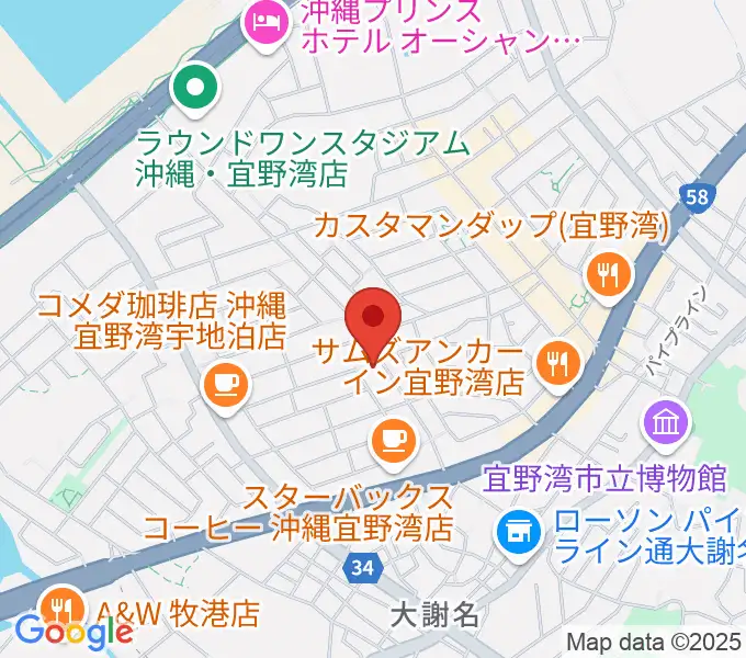 ピアノ教室にじいろミュージックスクールの地図