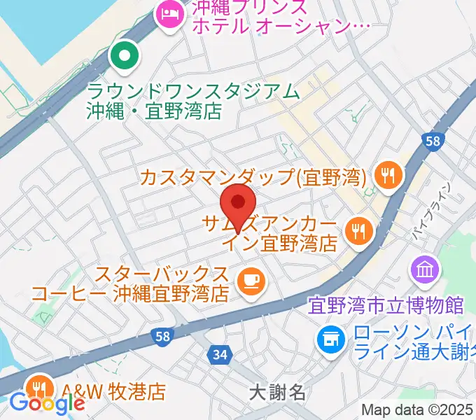 ピアノ教室にじいろミュージックスクールの地図