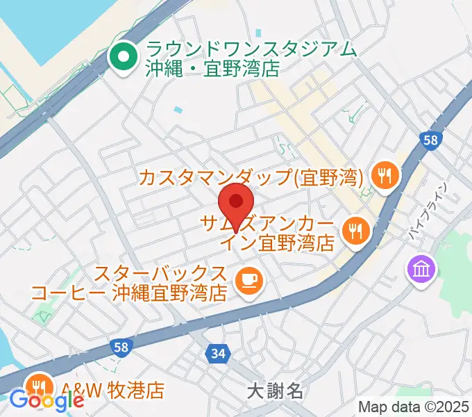 ピアノ教室にじいろミュージックスクールの地図