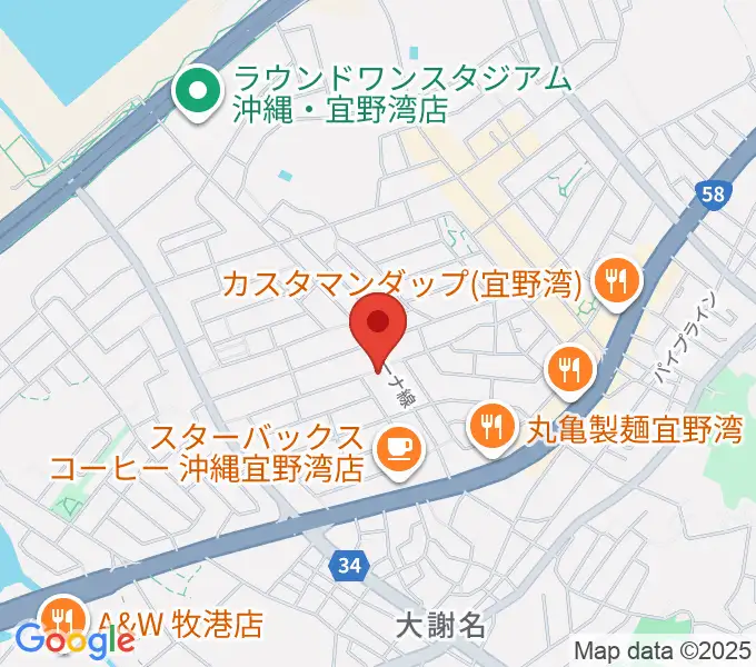 ピアノ教室にじいろミュージックスクールの地図