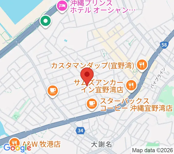 ピアノ教室にじいろミュージックスクールの地図
