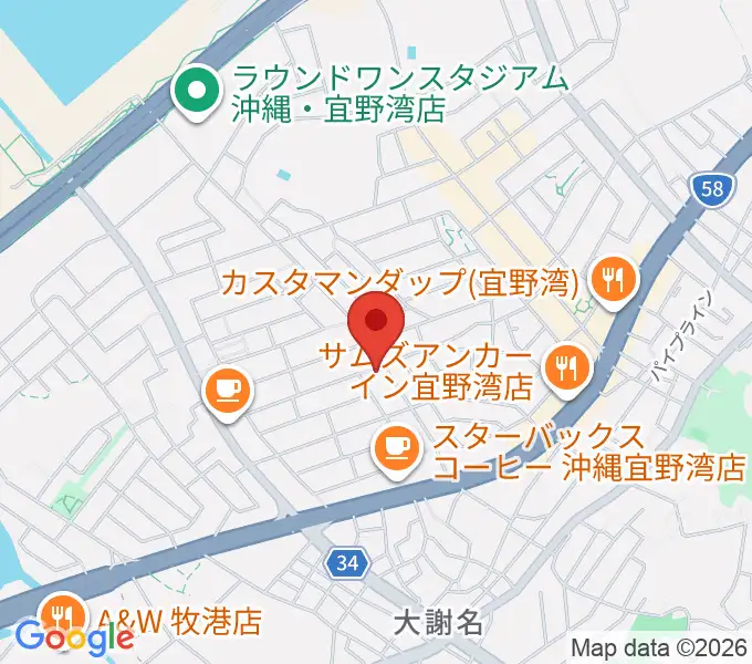 ピアノ教室にじいろミュージックスクールの地図