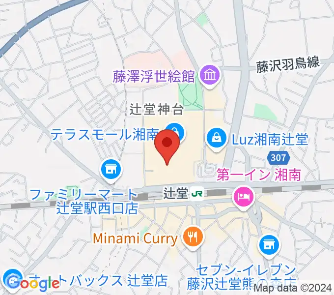 山野楽器 辻堂店の地図