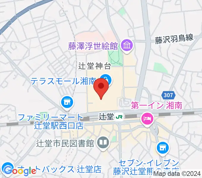 山野楽器 辻堂店の地図