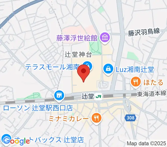 山野楽器 辻堂店の地図