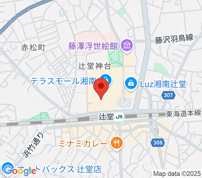 山野楽器 辻堂店の地図