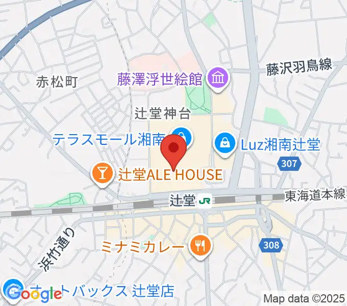 山野楽器 辻堂店の地図