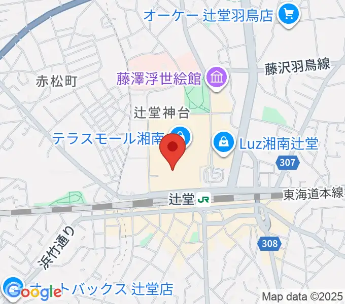 山野楽器 辻堂店の地図