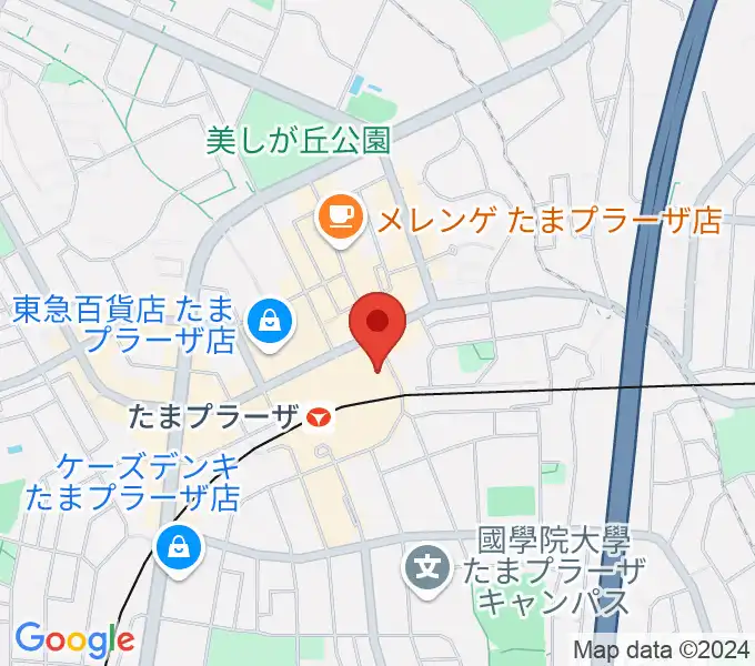 山野楽器 たまプラーザ テラス店の地図