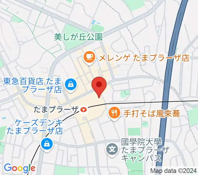 山野楽器 たまプラーザ テラス店の地図