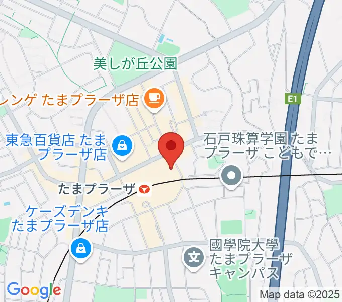 山野楽器 たまプラーザ テラス店の地図