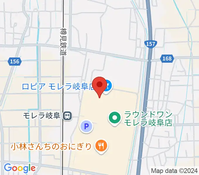 島村楽器モレラ岐阜店の地図