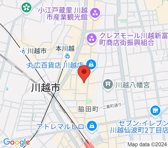 山野楽器 丸広川越店の地図