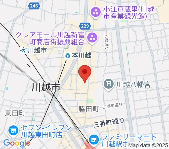 山野楽器 丸広川越店の地図