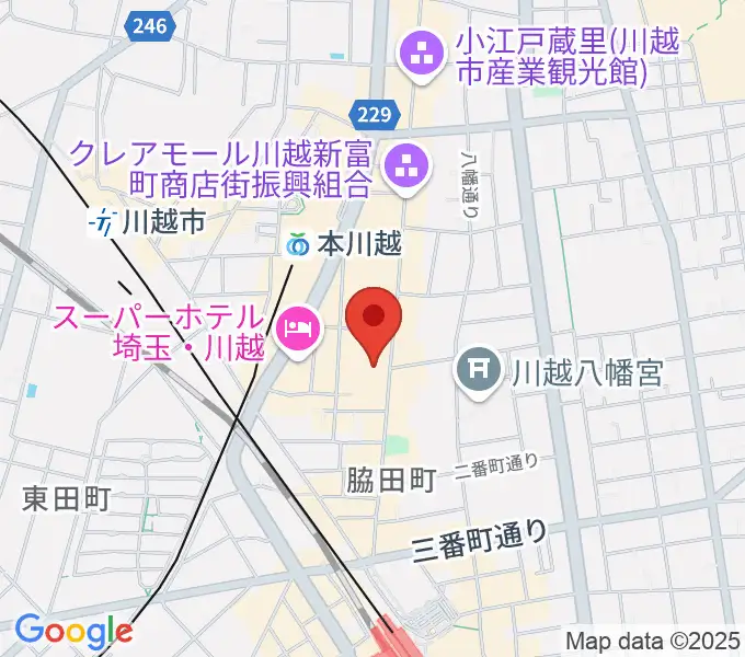 山野楽器 丸広川越店の地図