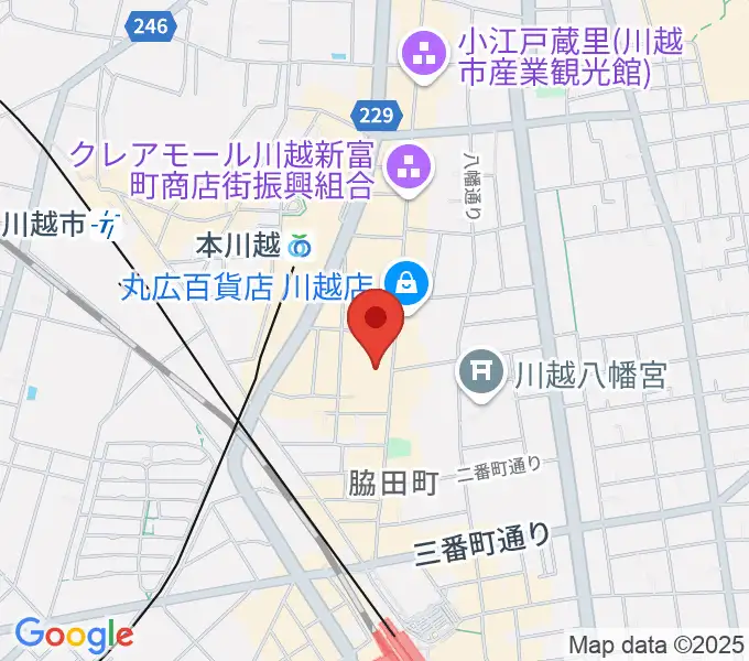 山野楽器 丸広川越店の地図
