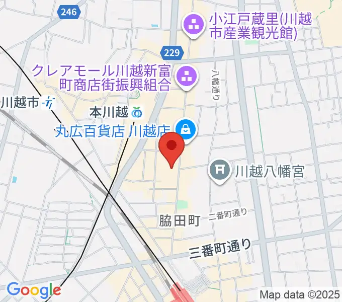 山野楽器 丸広川越店の地図