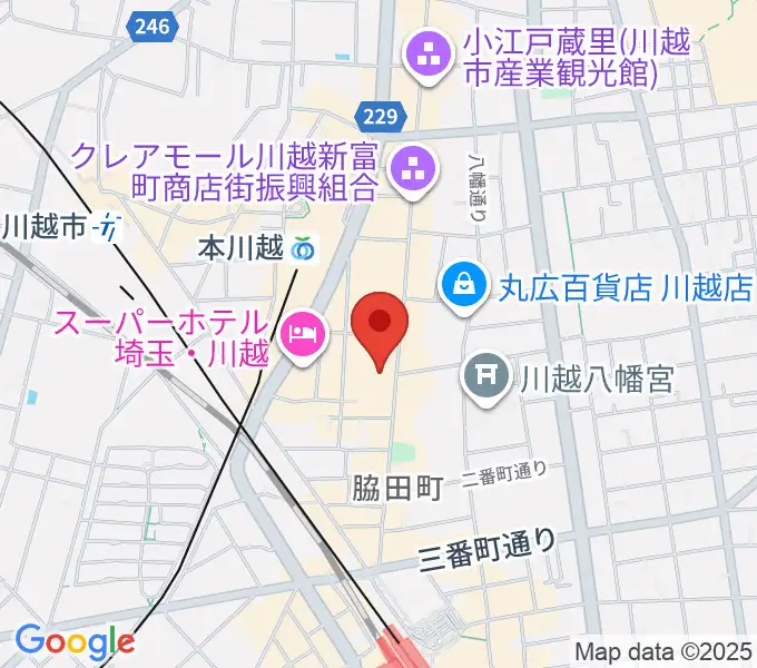 山野楽器 丸広川越店の地図