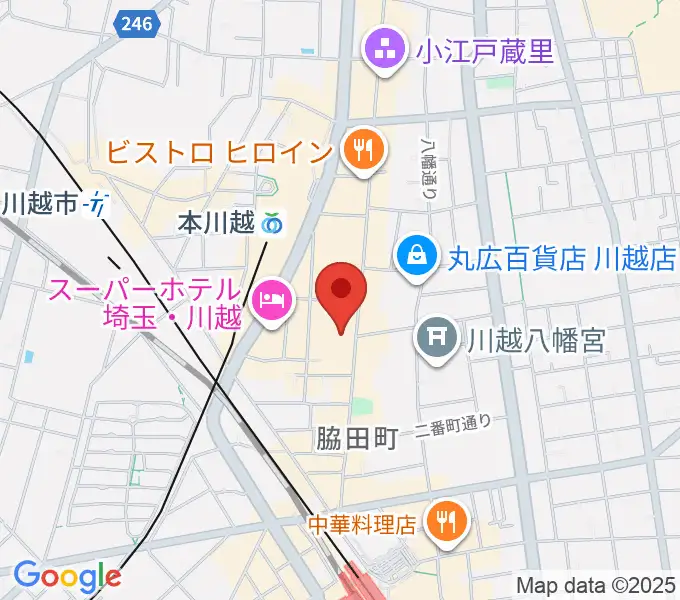 山野楽器 丸広川越店の地図