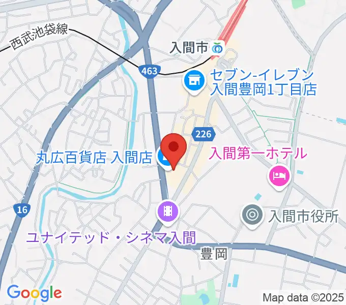 山野楽器 丸広入間店の地図