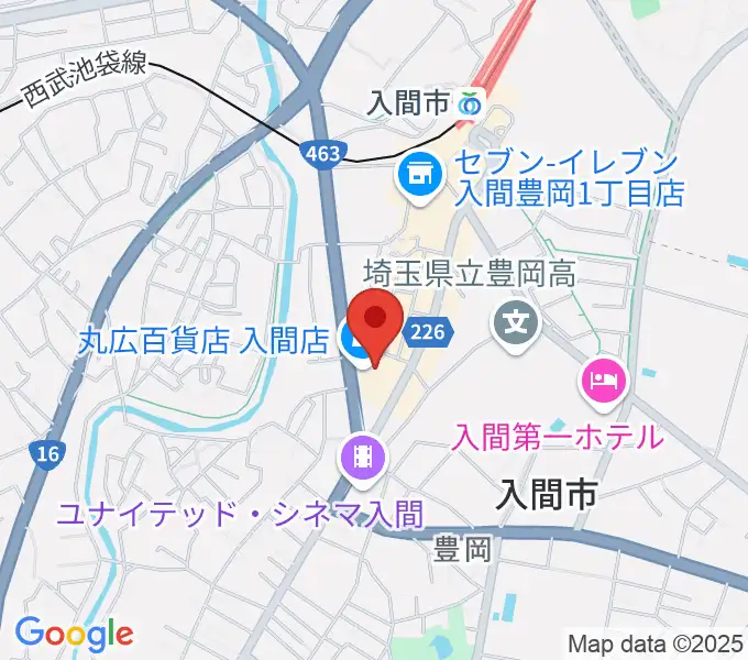 山野楽器 丸広入間店の地図