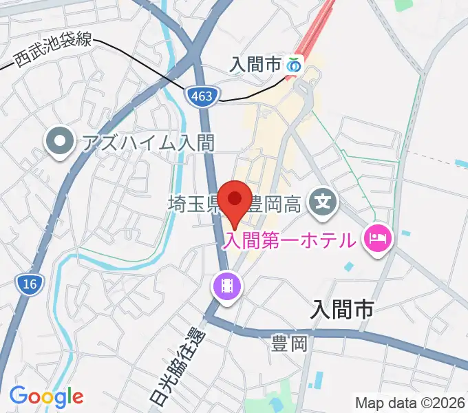 山野楽器 丸広入間店の地図