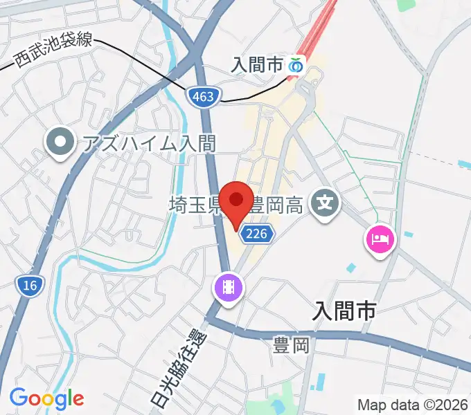 山野楽器 丸広入間店の地図