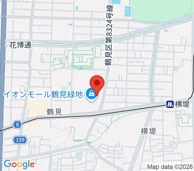 山野楽器 イオンモール鶴見緑地店の地図