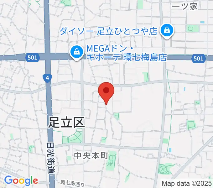 わたなべ音楽堂ベルネザールの地図
