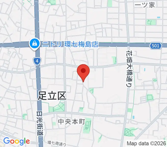 わたなべ音楽堂ベルネザールの地図