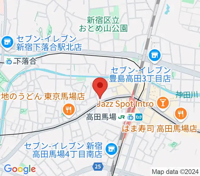 高田馬場AREAの地図